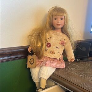 Blonde Doll with Pink Outfit